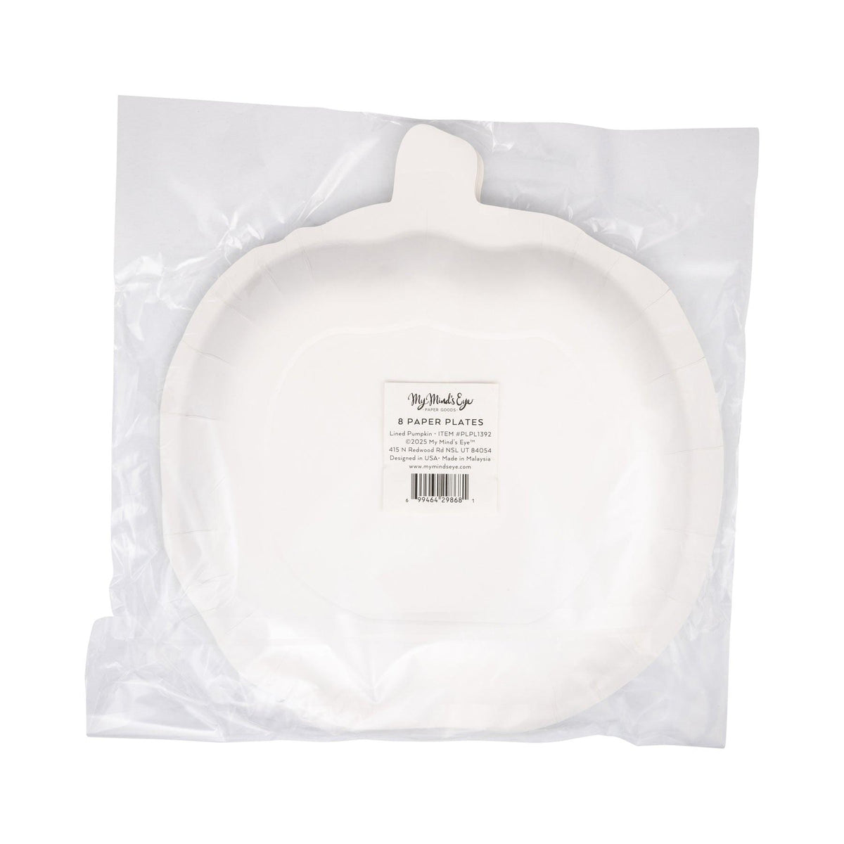 Pumpkin Shaped Paper Plates - Stesha Party