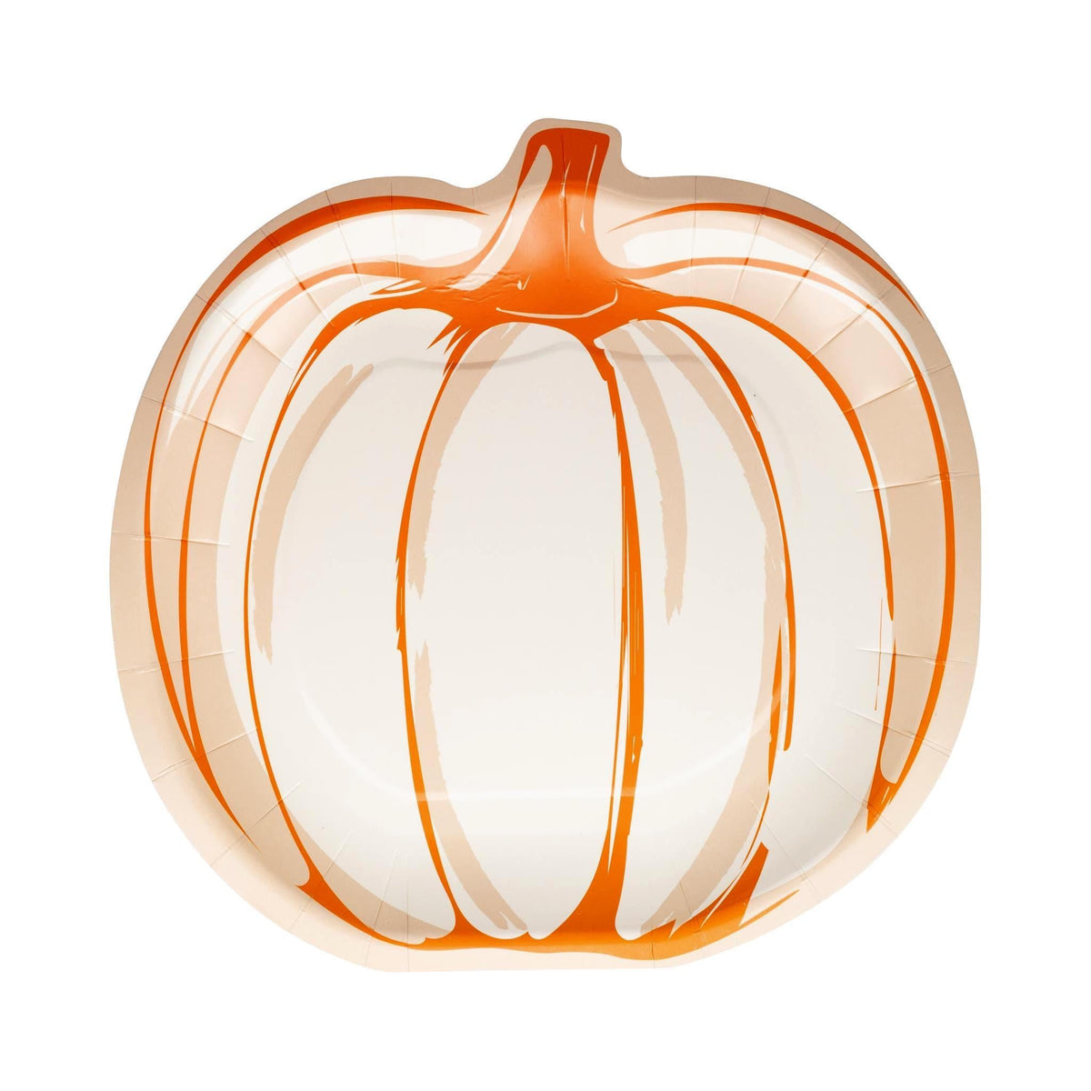 Pumpkin Shaped Paper Plates - Stesha Party