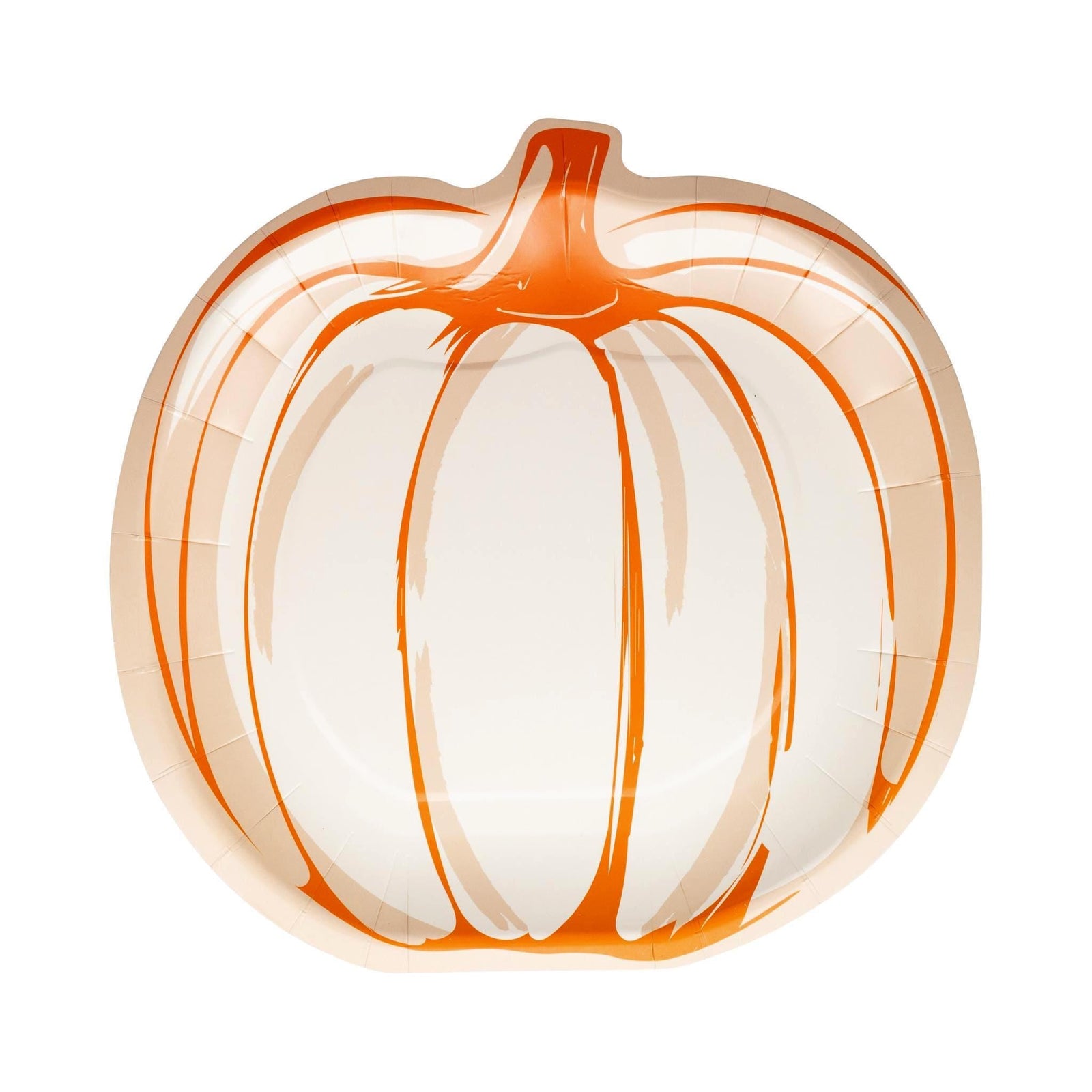 Pumpkin Shaped Paper Plates - Stesha Party