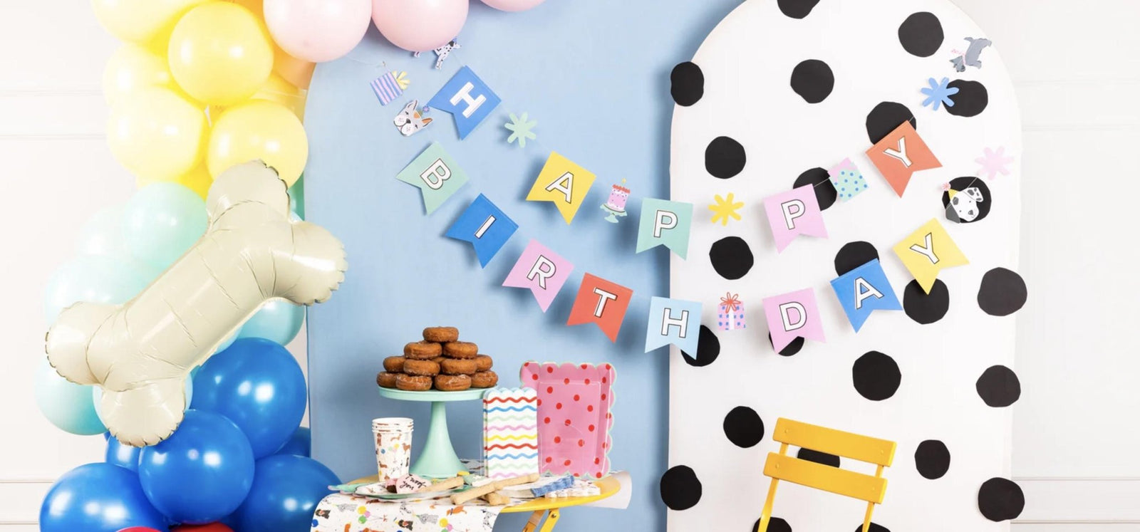 Puppy Birthday Banner - Stesha Party
