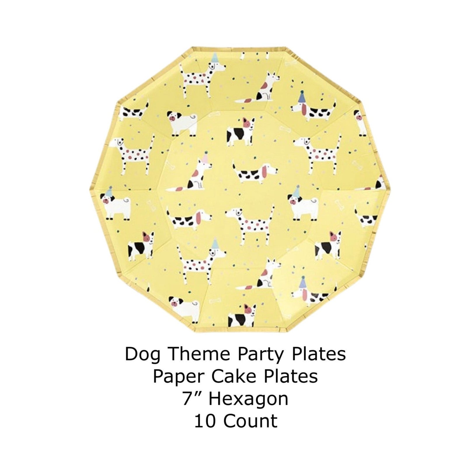 Puppy Party Cake Plates - Stesha Party