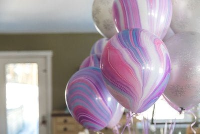 Purple Agate Party Balloons - Stesha Party