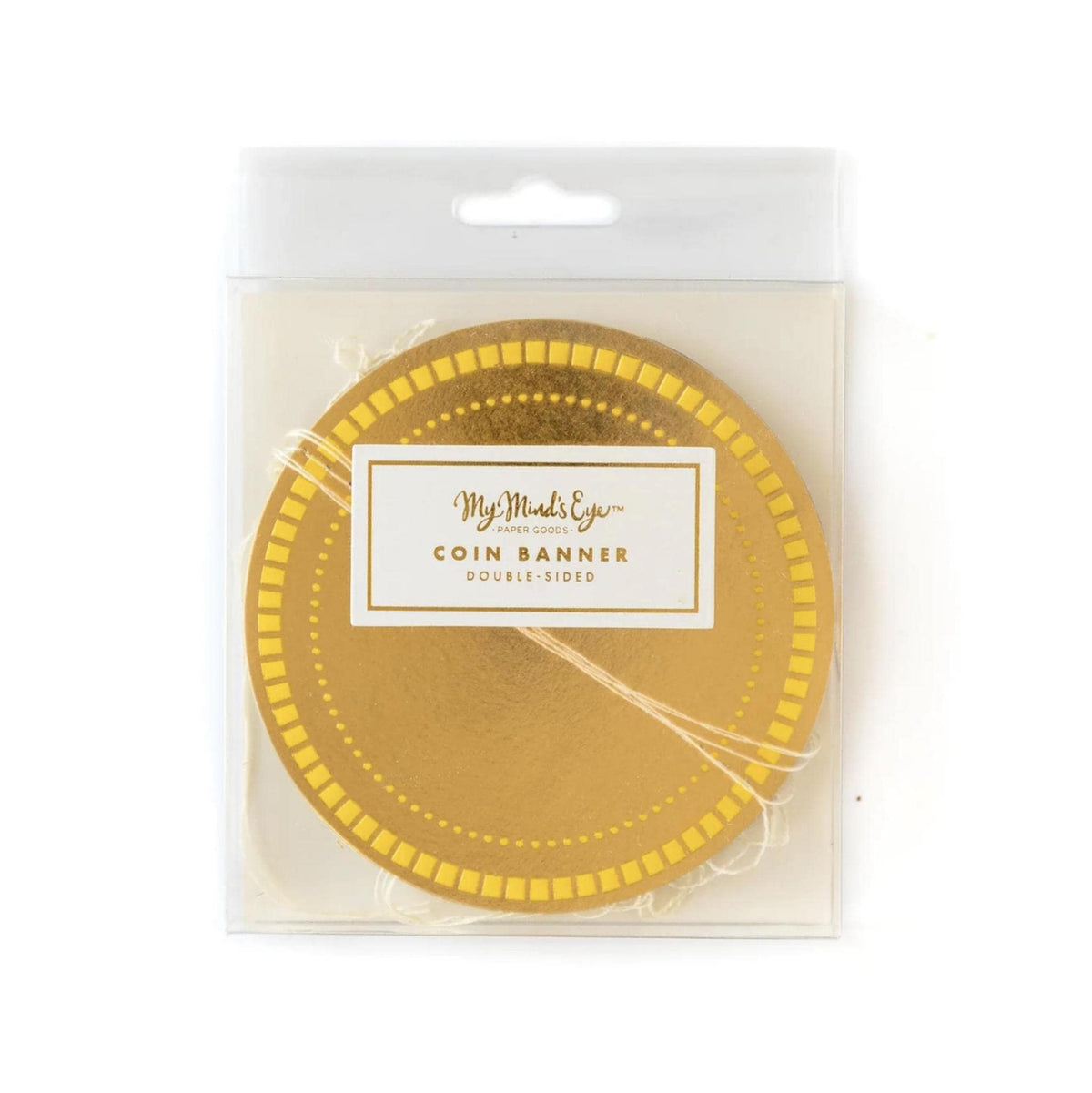 Purple Green & Gold Coin Party Banner - Stesha Party