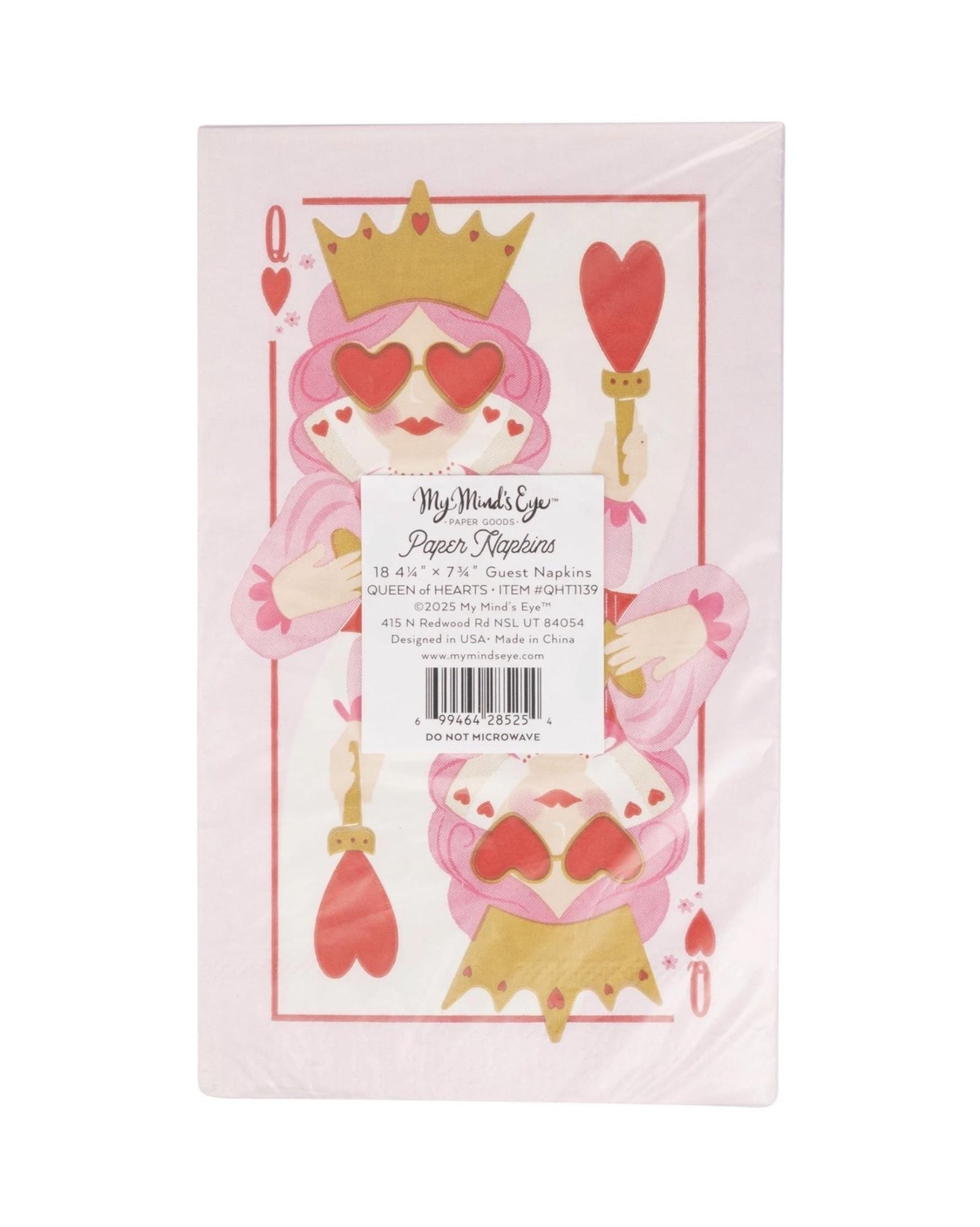 Queen of Hearts Napkins - Stesha Party