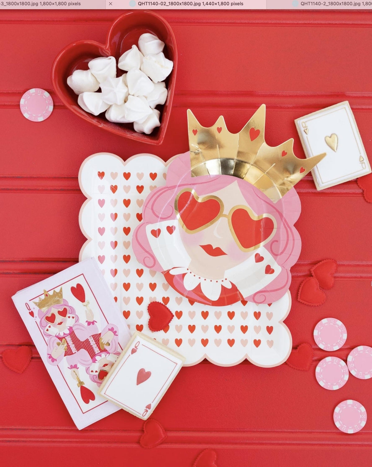Queen of Hearts Party Plates - Stesha Party