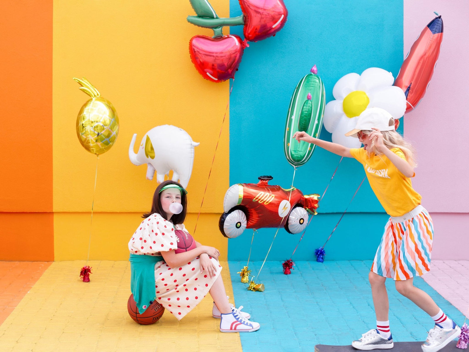 Race Car Birthday Balloon - Stesha Party