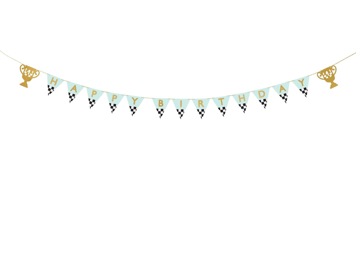 Race Car Birthday Banner - Stesha Party