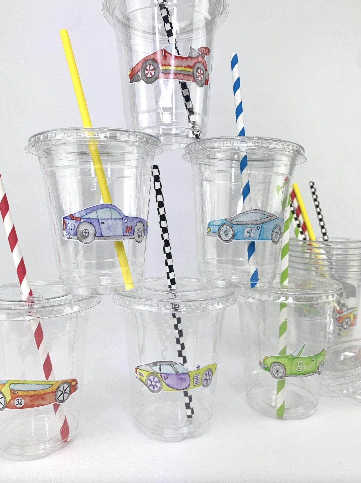 Race Car Party Cups - Stesha Party