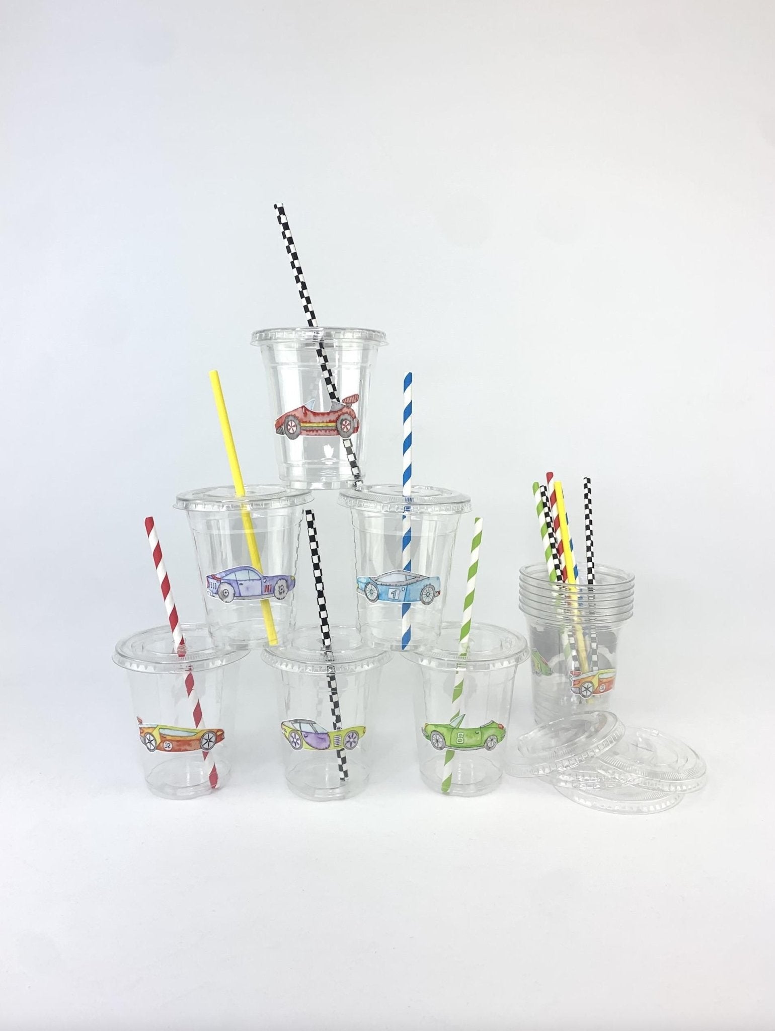 Race Car Party Cups - Stesha Party