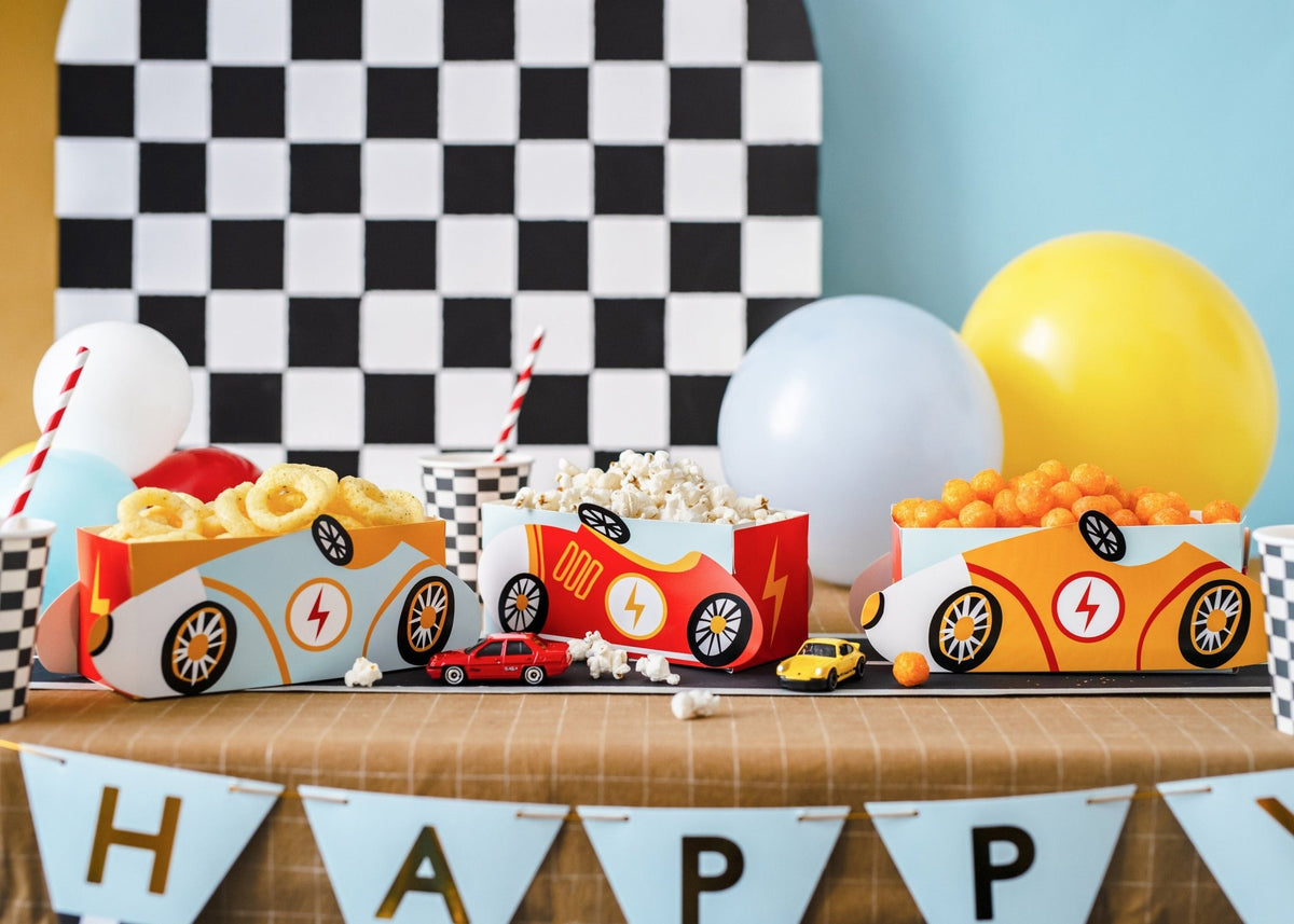 Race Car Snack Boxes - Stesha Party