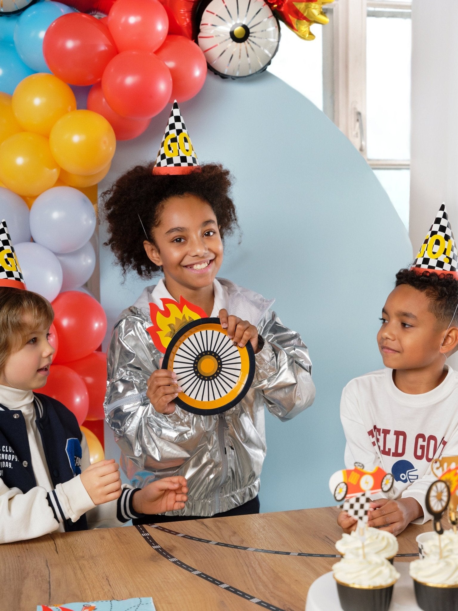 Race Car Wheel Plates - Stesha Party