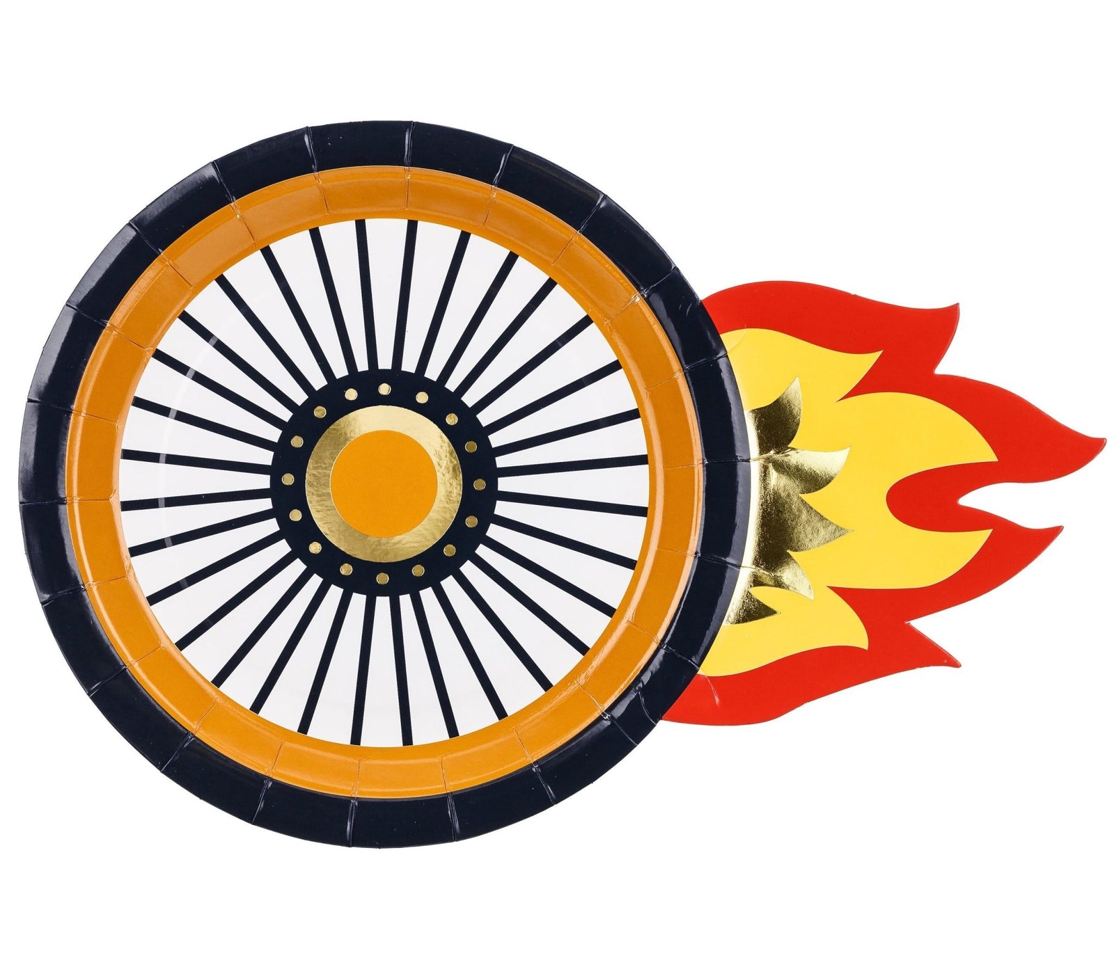 Race Car Wheel Plates - Stesha Party