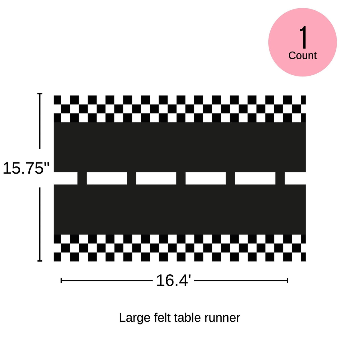 Race Track Table Runner - Stesha Party