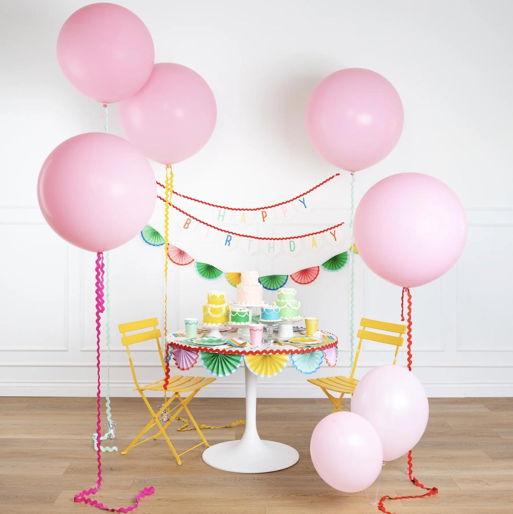 Rainbow Birthday Felt Banner - Stesha Party