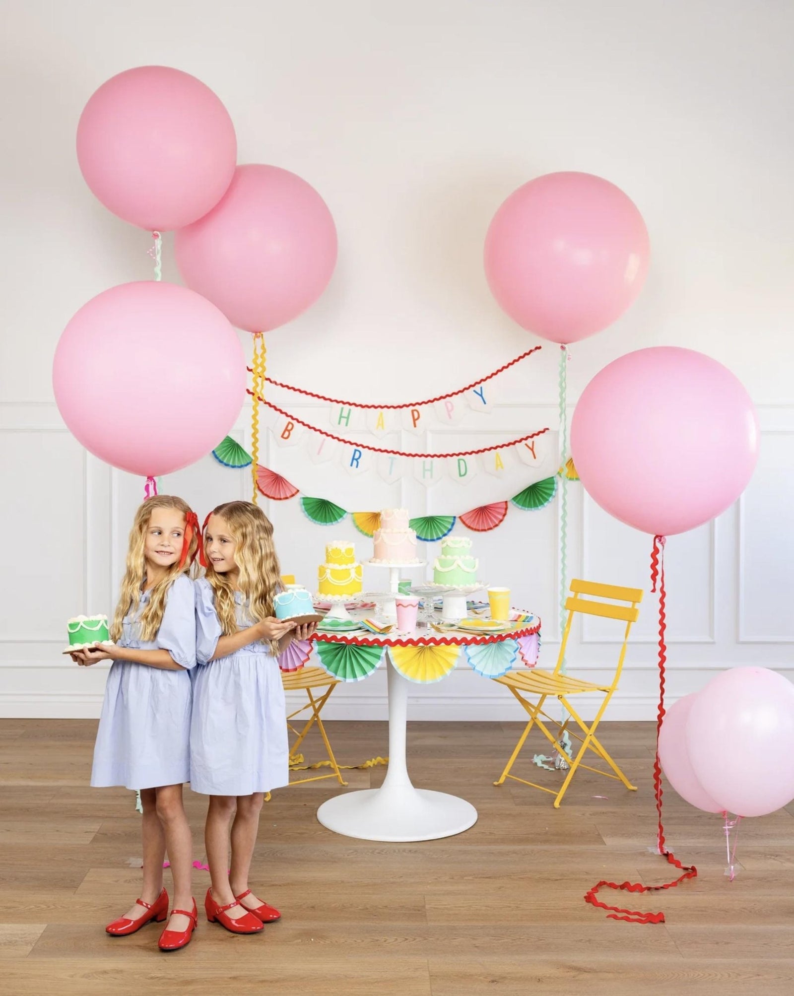 Rainbow Birthday Felt Banner - Stesha Party