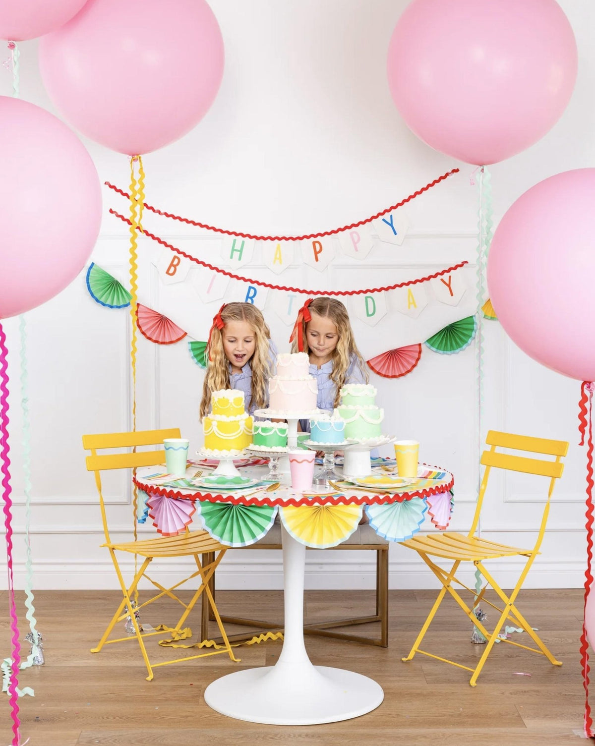 Rainbow Birthday Felt Banner - Stesha Party