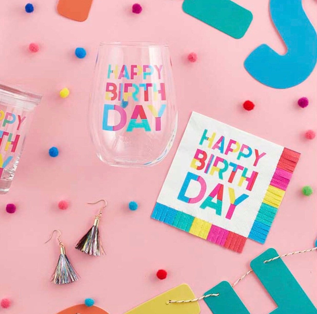 Rainbow Birthday Napkins - Stesha Party