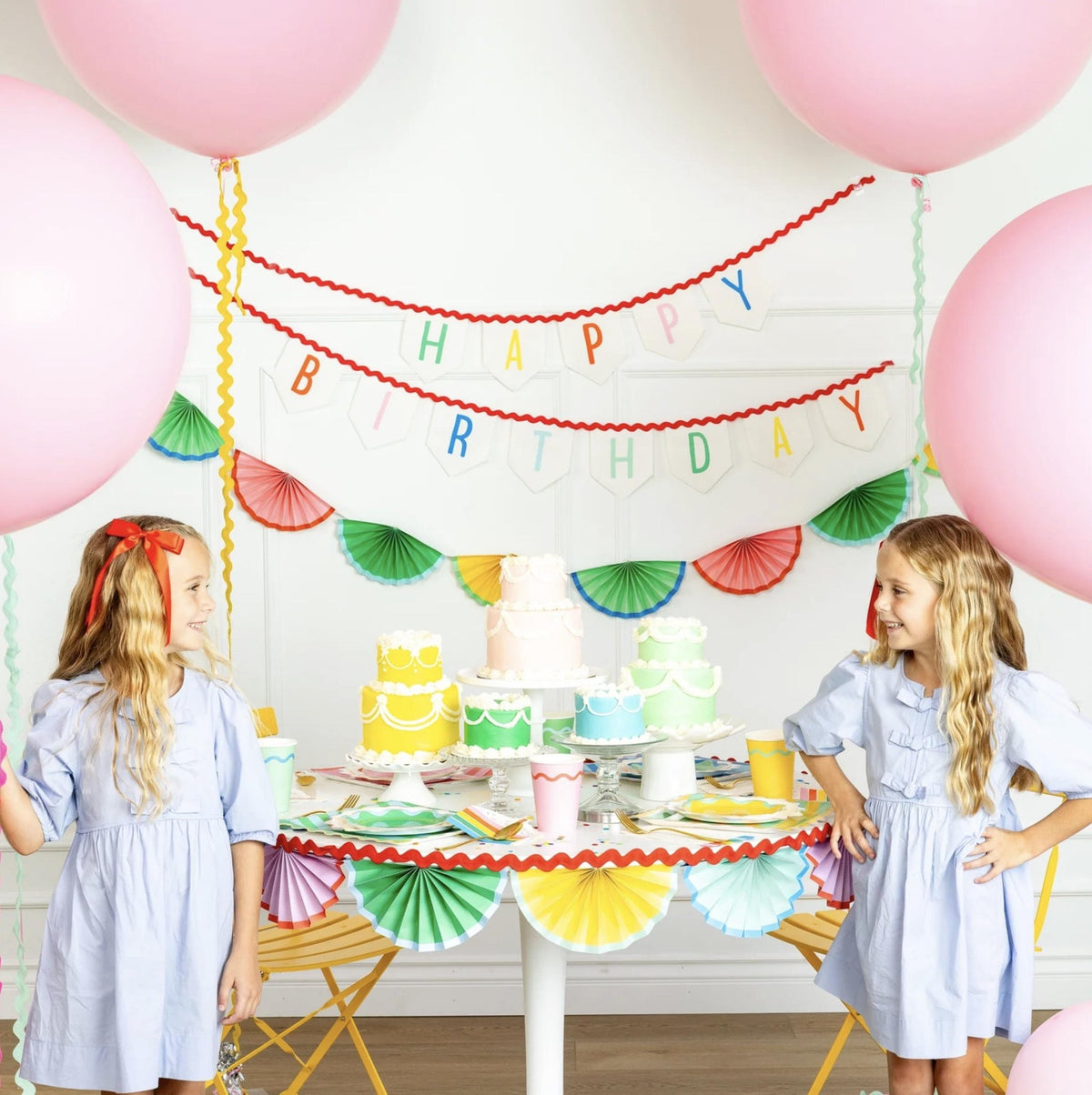 Rainbow Birthday Plates 8ct - Stesha Party