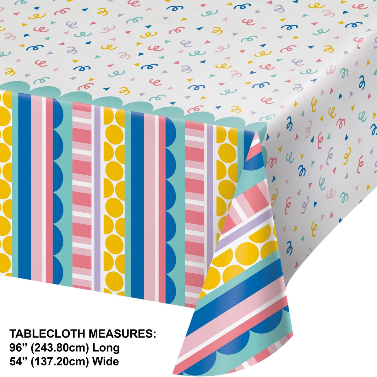 Rainbow Birthday Tablecloth - Stesha Party