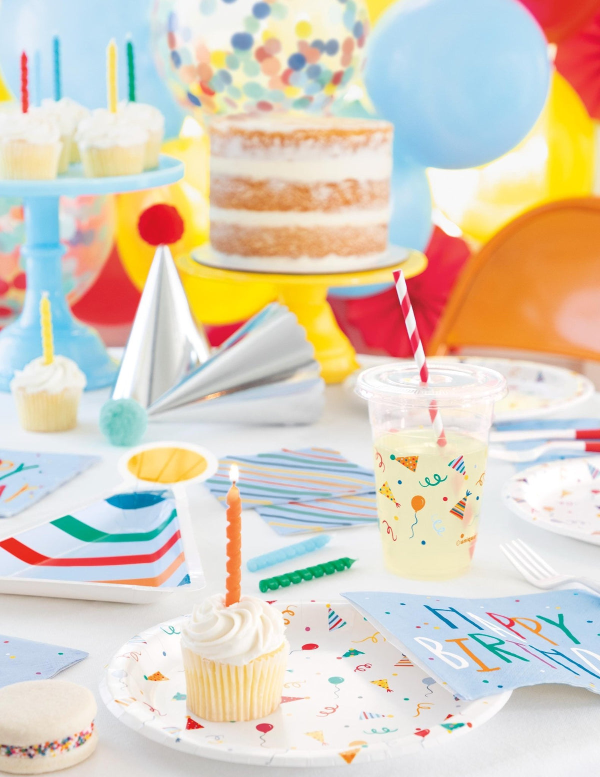 Rainbow Confetti Balloon Cloud Kit - Stesha Party