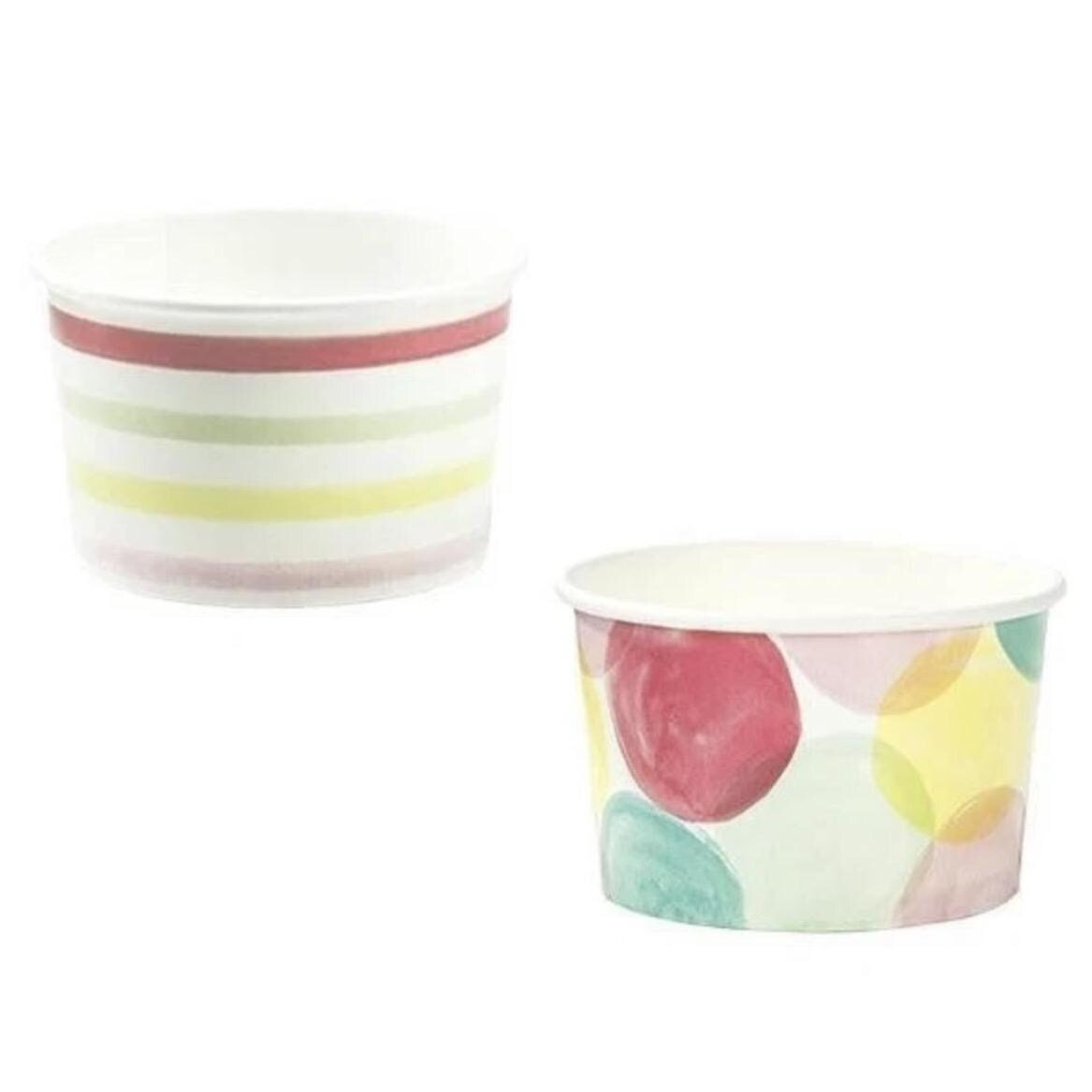 Rainbow Ice Cream Treat Tubs 10ct - Stesha Party