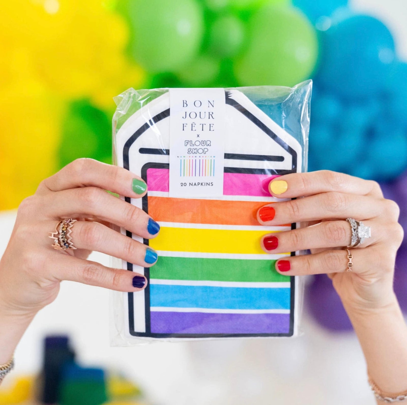 Rainbow Napkins - Stesha Party