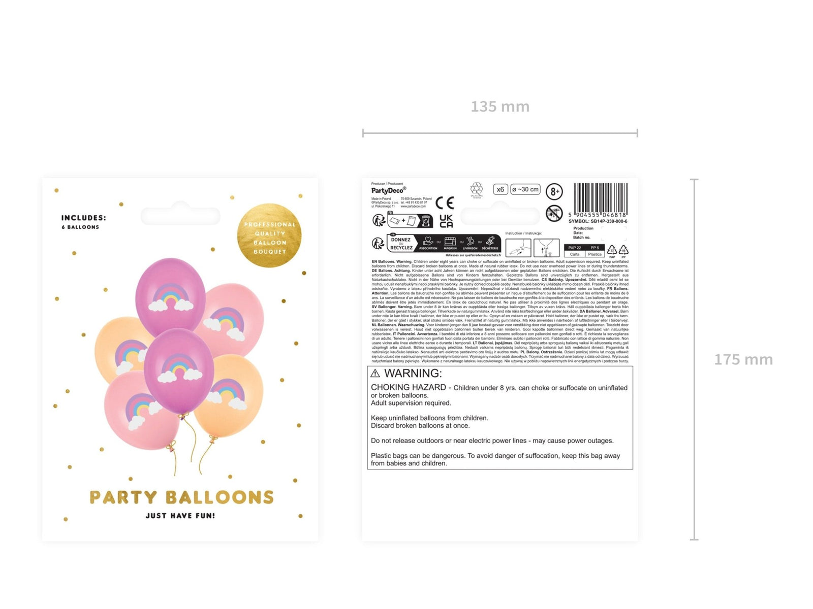 Rainbow Party Balloons - Stesha Party