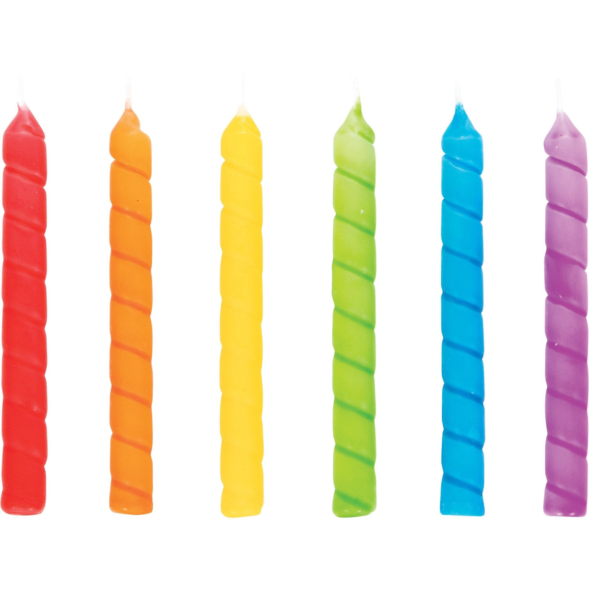 Rainbow Party Candles 12ct - Stesha Party