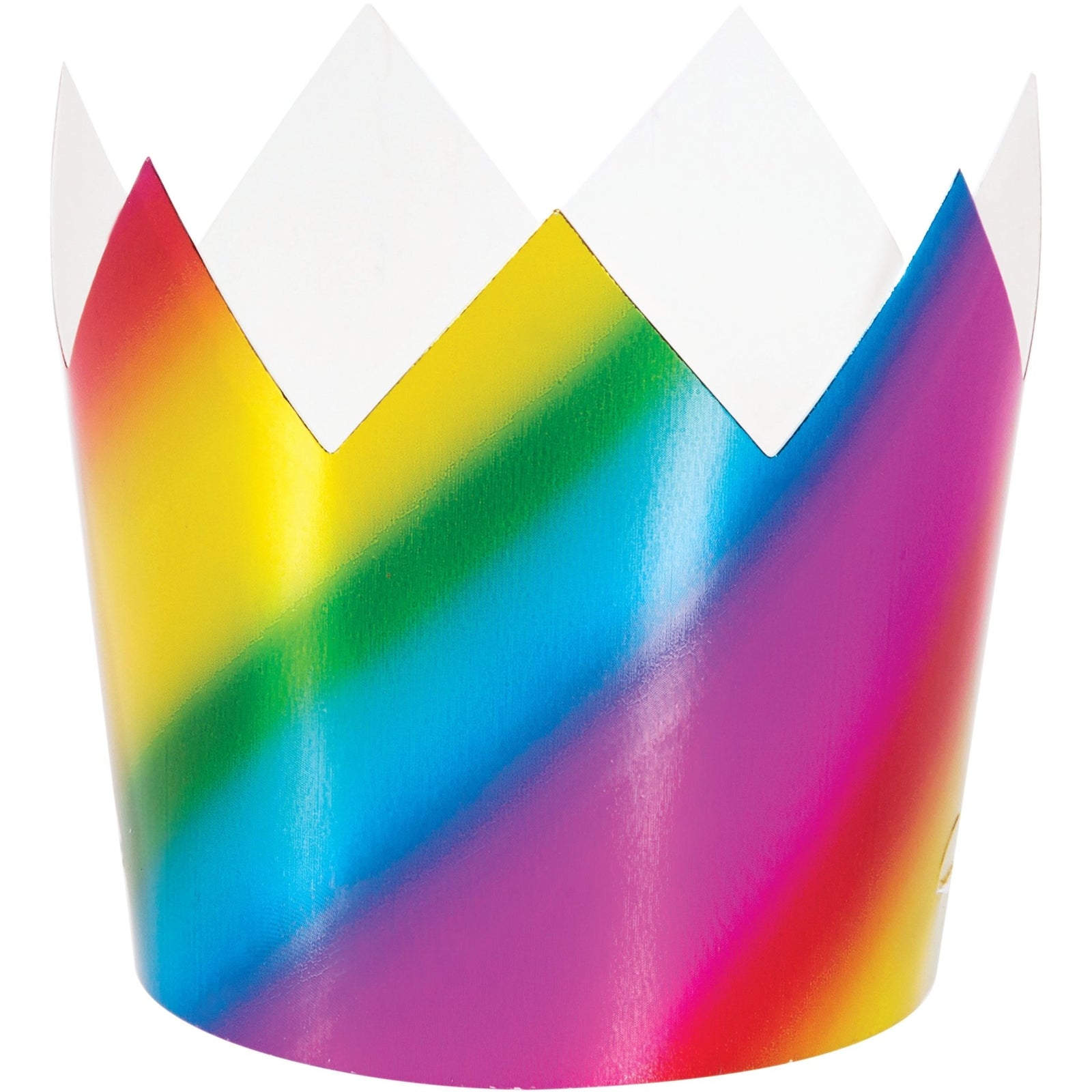 Rainbow Party Mini Crown Hats 8ct - Stesha Party