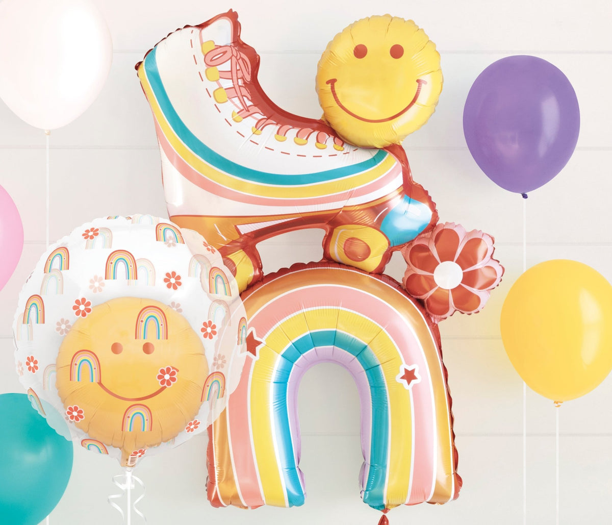 Rainbow Roller Skate Rainbow Balloon - Stesha Party