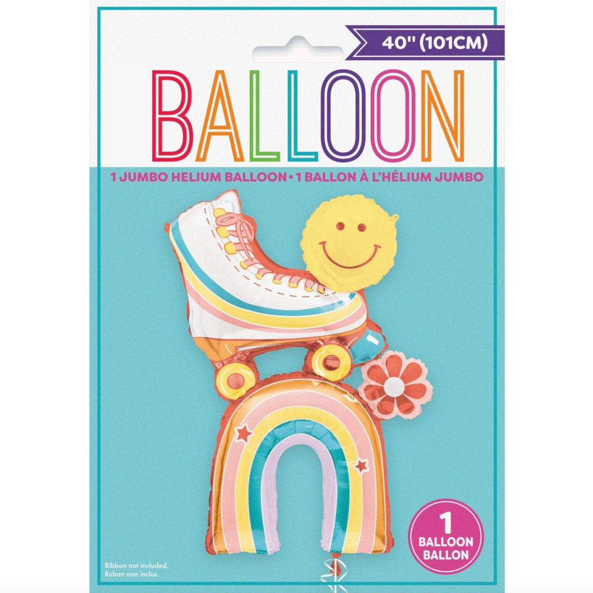 Rainbow Roller Skate Rainbow Balloon - Stesha Party