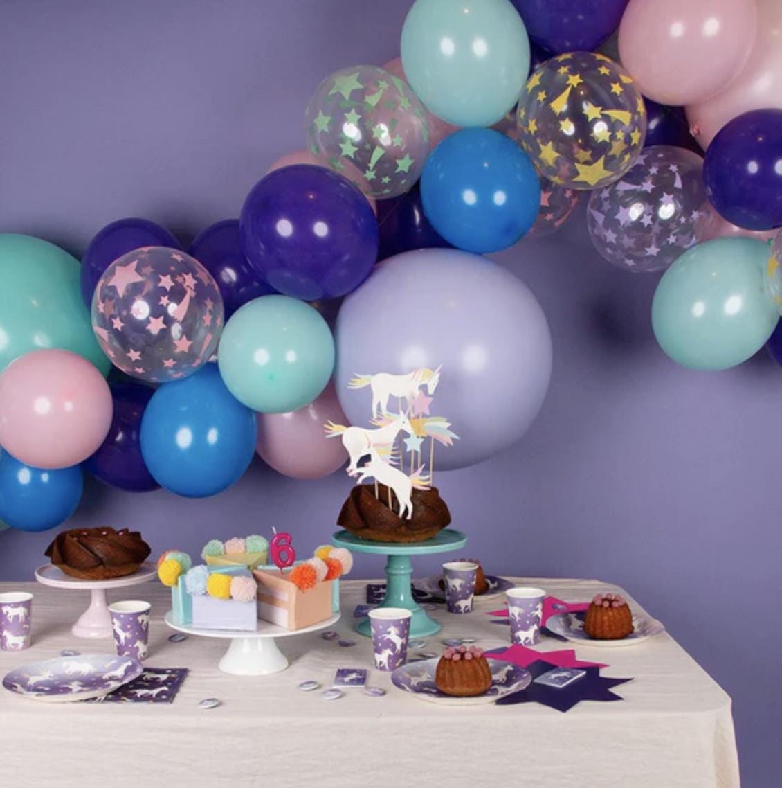 Rainbow Unicorn Party Napkins - Stesha Party