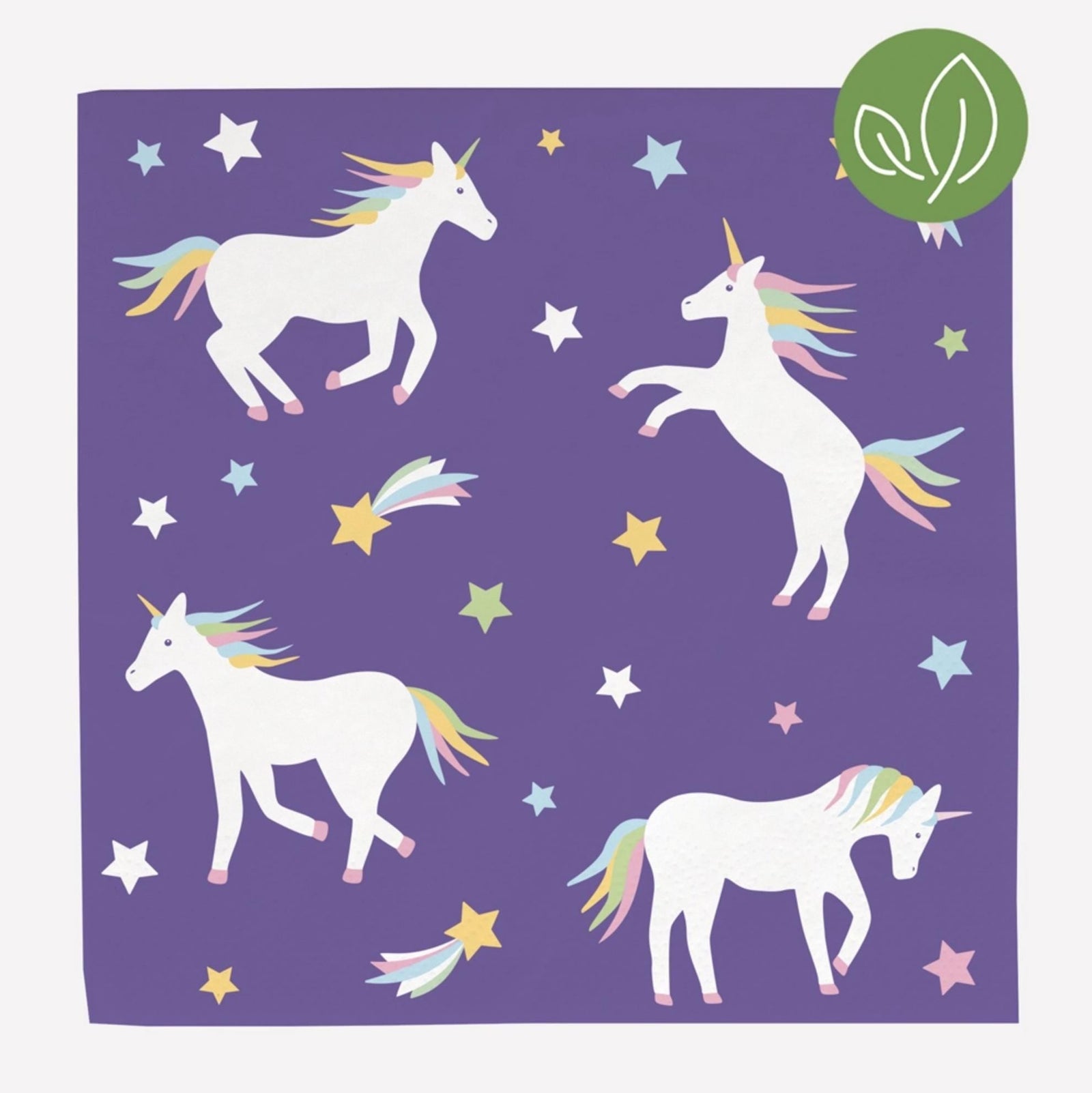 Rainbow Unicorn Party Napkins - Stesha Party