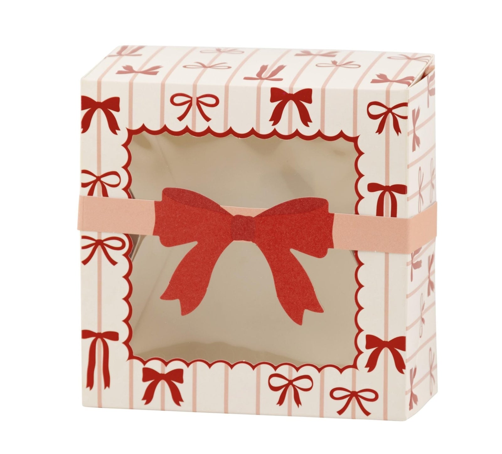 Red Bow Cookie Boxes 6ct - Stesha Party