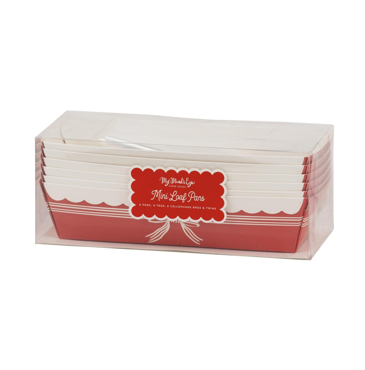 Red Bow Paper Loaf Pans - Stesha Party