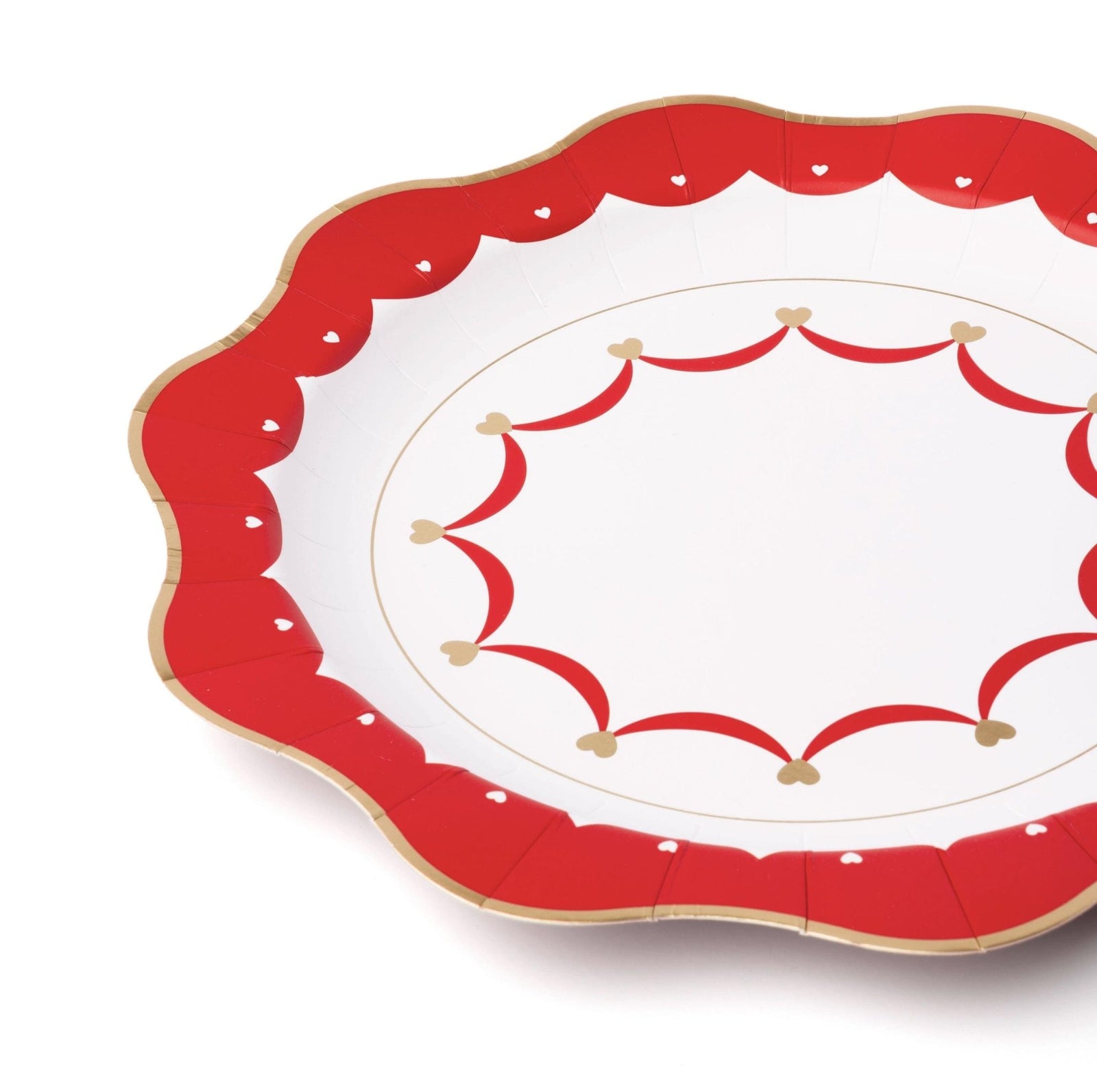 Red Heart Party Plates - Stesha Party