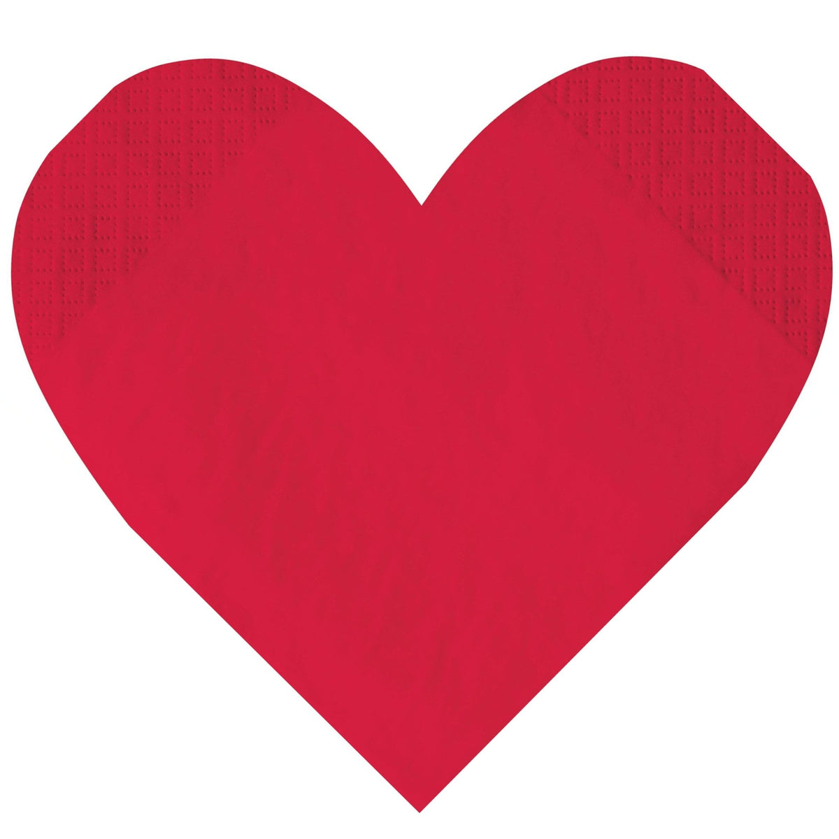 Red Heart Shaped Napkins - Stesha Party