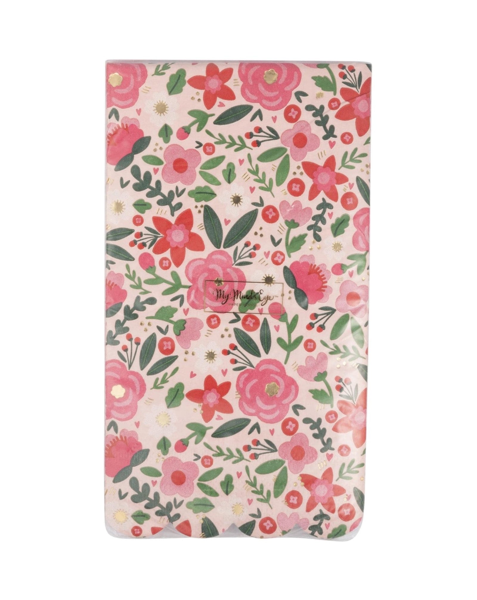 Red & Pink Floral Dinner Napkins - Stesha Party
