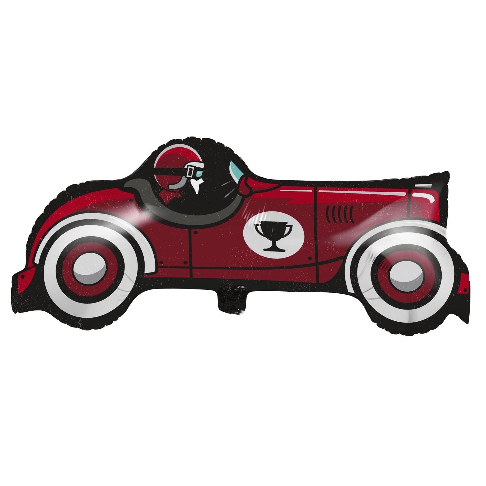 Red Race Car Foil Balloon 33" - Stesha Party