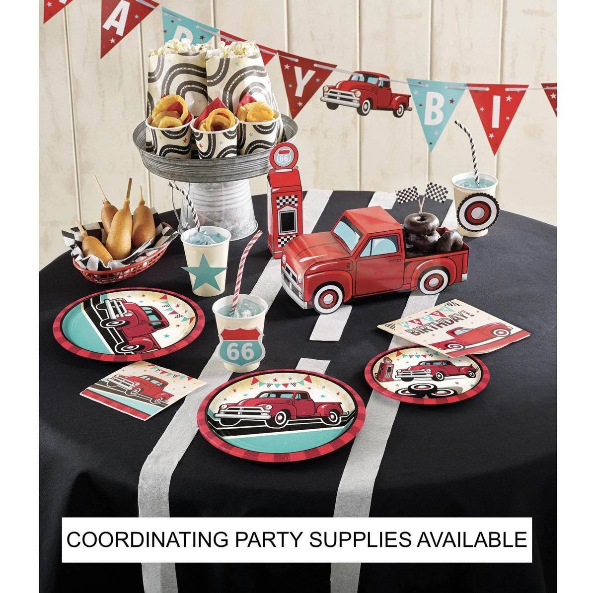 Red Truck Hanging Party Decorations - Stesha Party