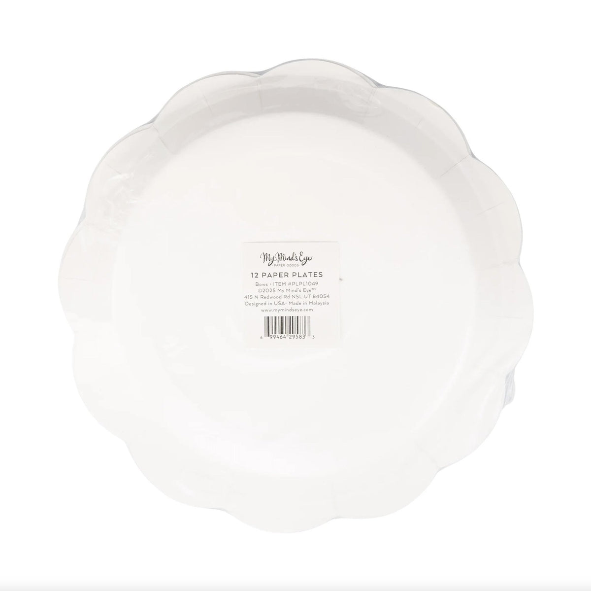 Red White Blue Bow Dinner Plates 8ct - Stesha Party