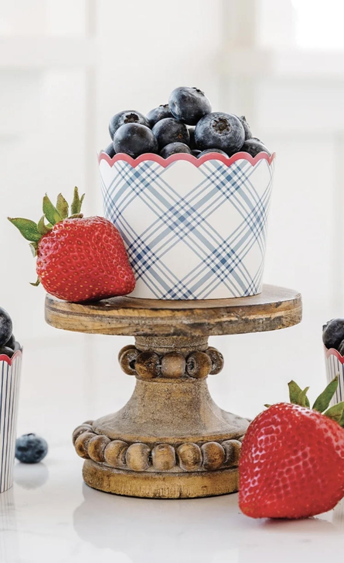 Red, White & Blue Paper Baking Cups 50ct - Stesha Party