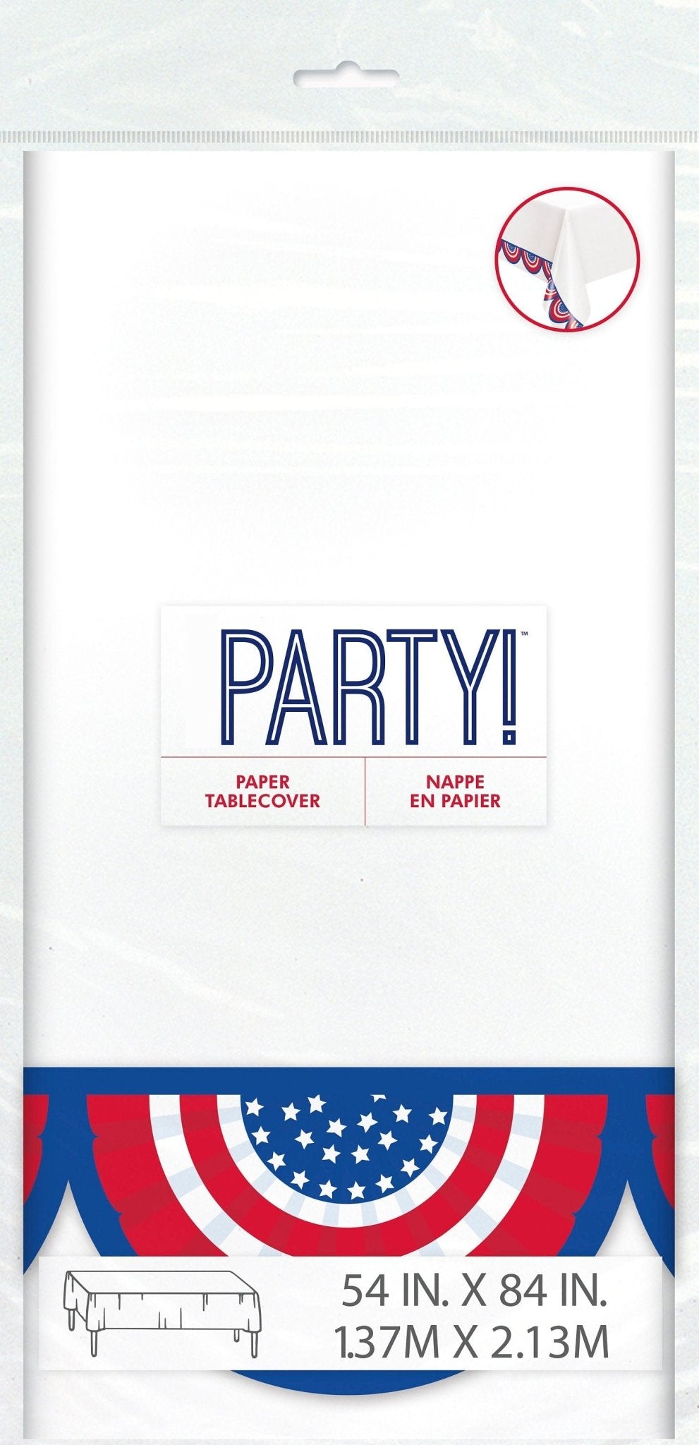 Red White & Blue Party Tablecloth - Stesha Party