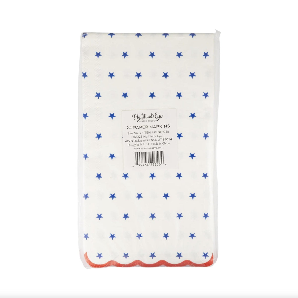 Red White Blue Star Napkins 24ct - Stesha Party