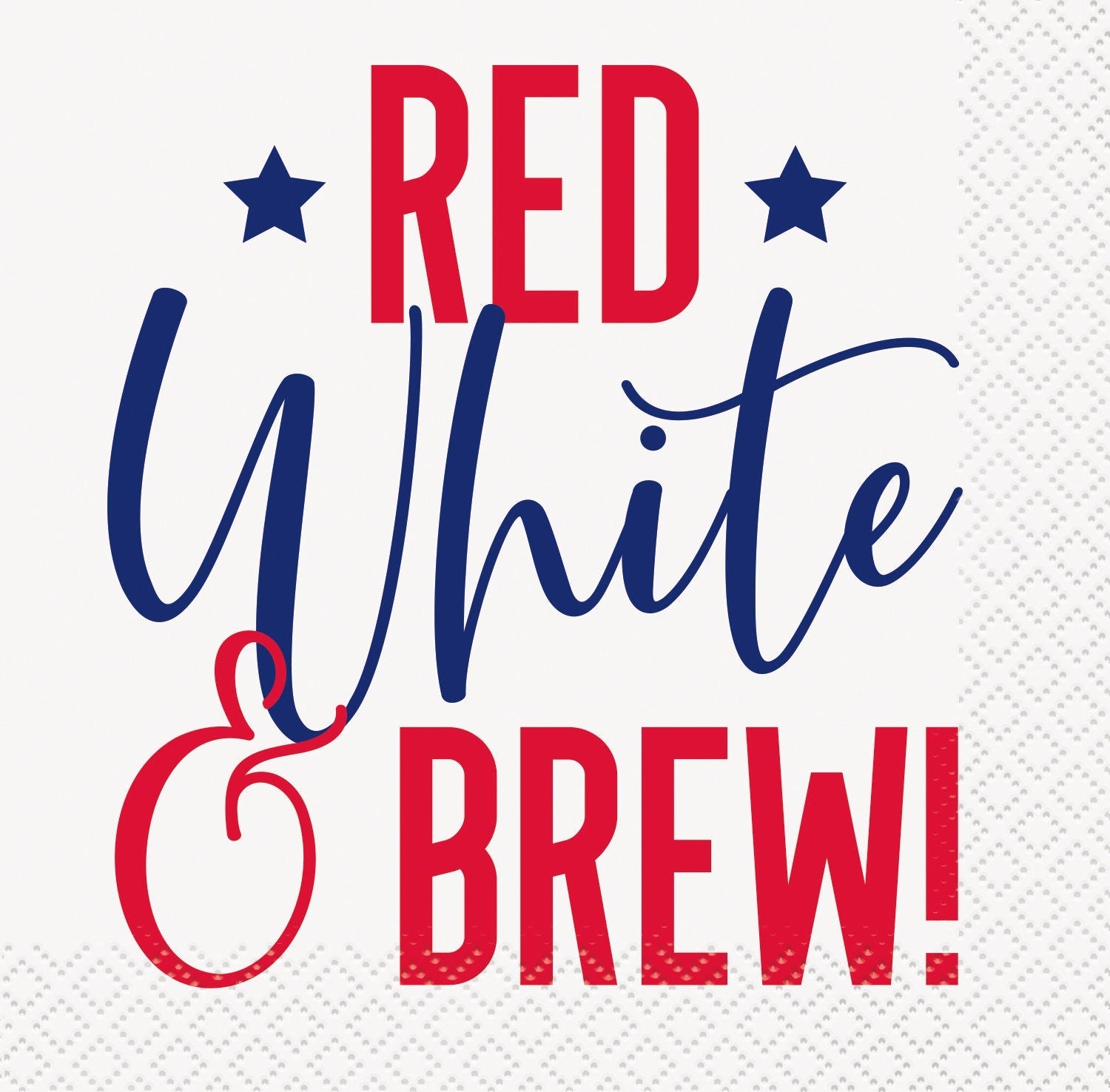 Red White & Brew Cocktail Napkins - Stesha Party
