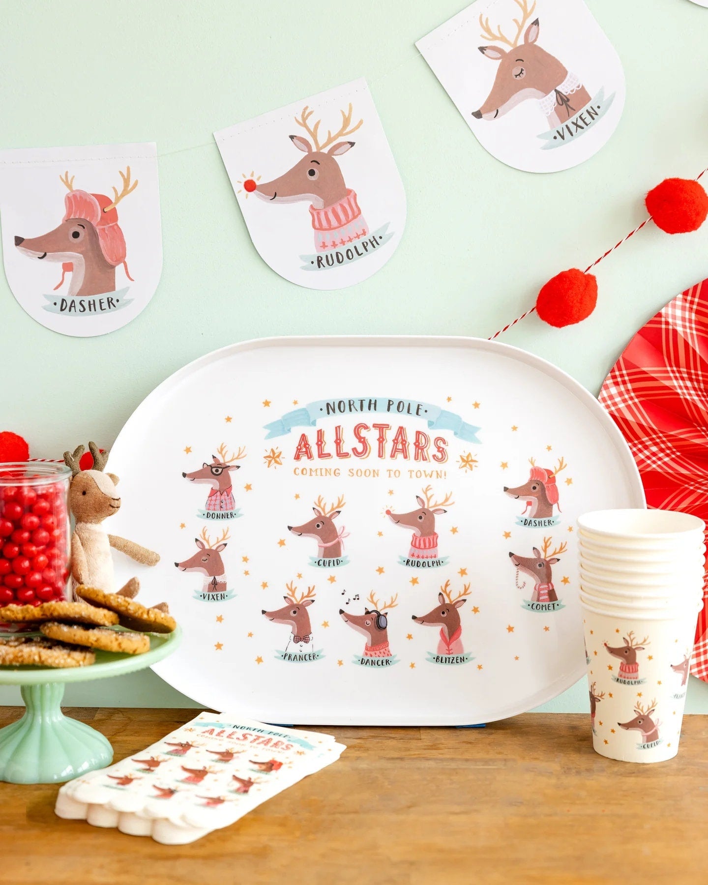 Reindeer Party Cups - Stesha Party