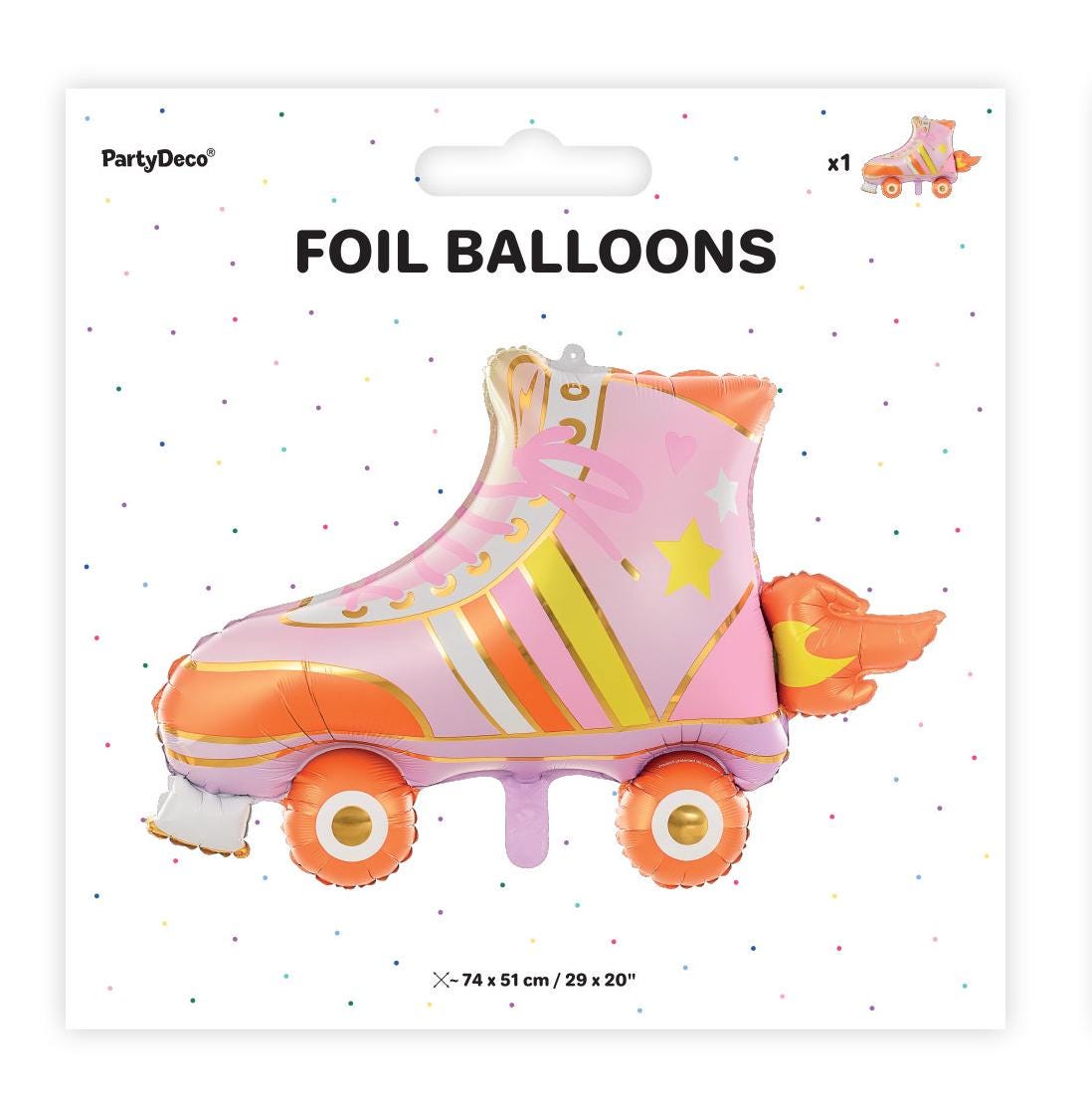 Retro Roller Skate Balloon - Stesha Party