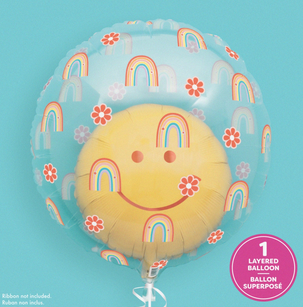Retro Smile Face Party Balloon - Stesha Party
