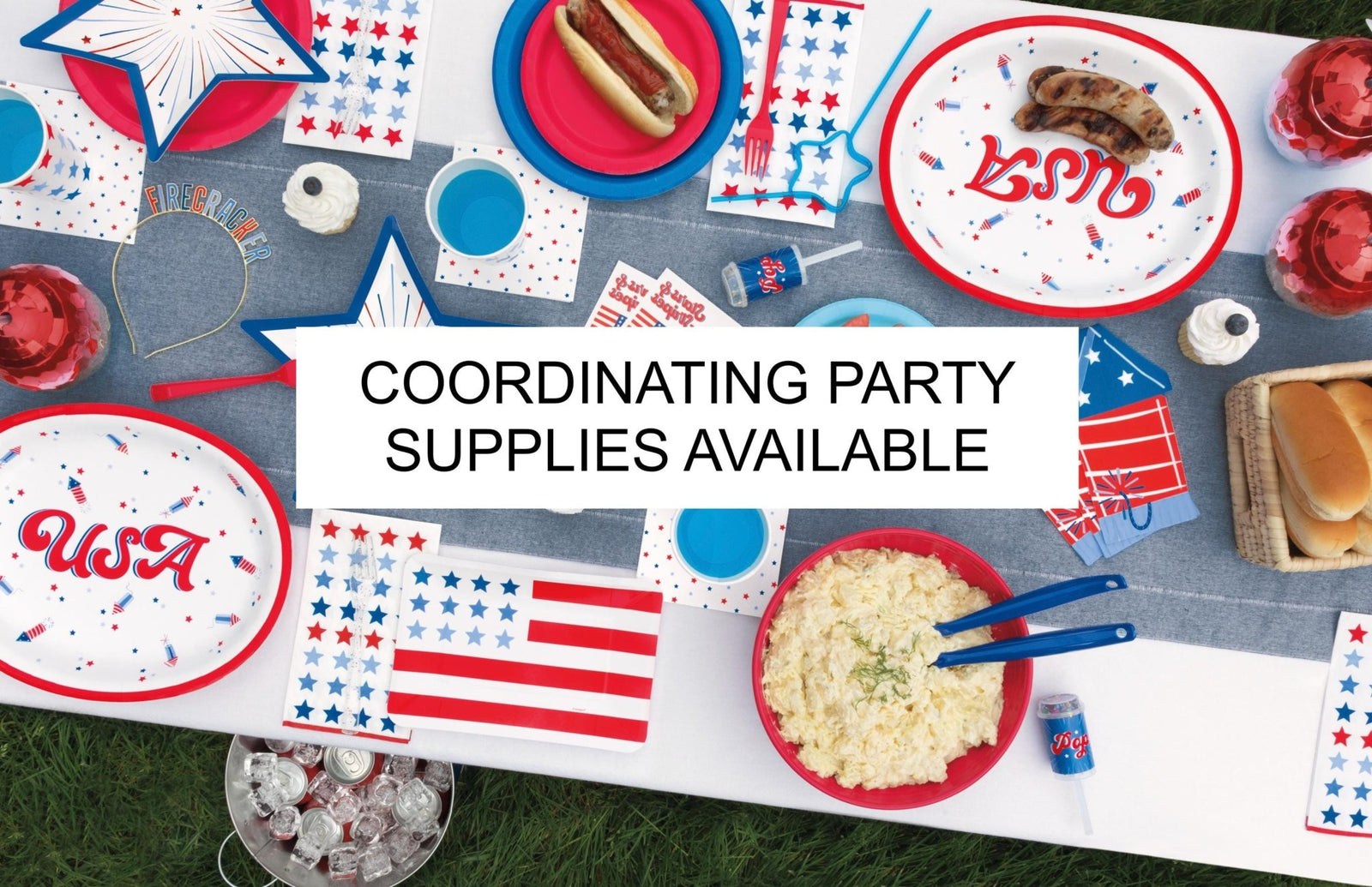 Reusable Patriotic Party Serving Tray - Stesha Party
