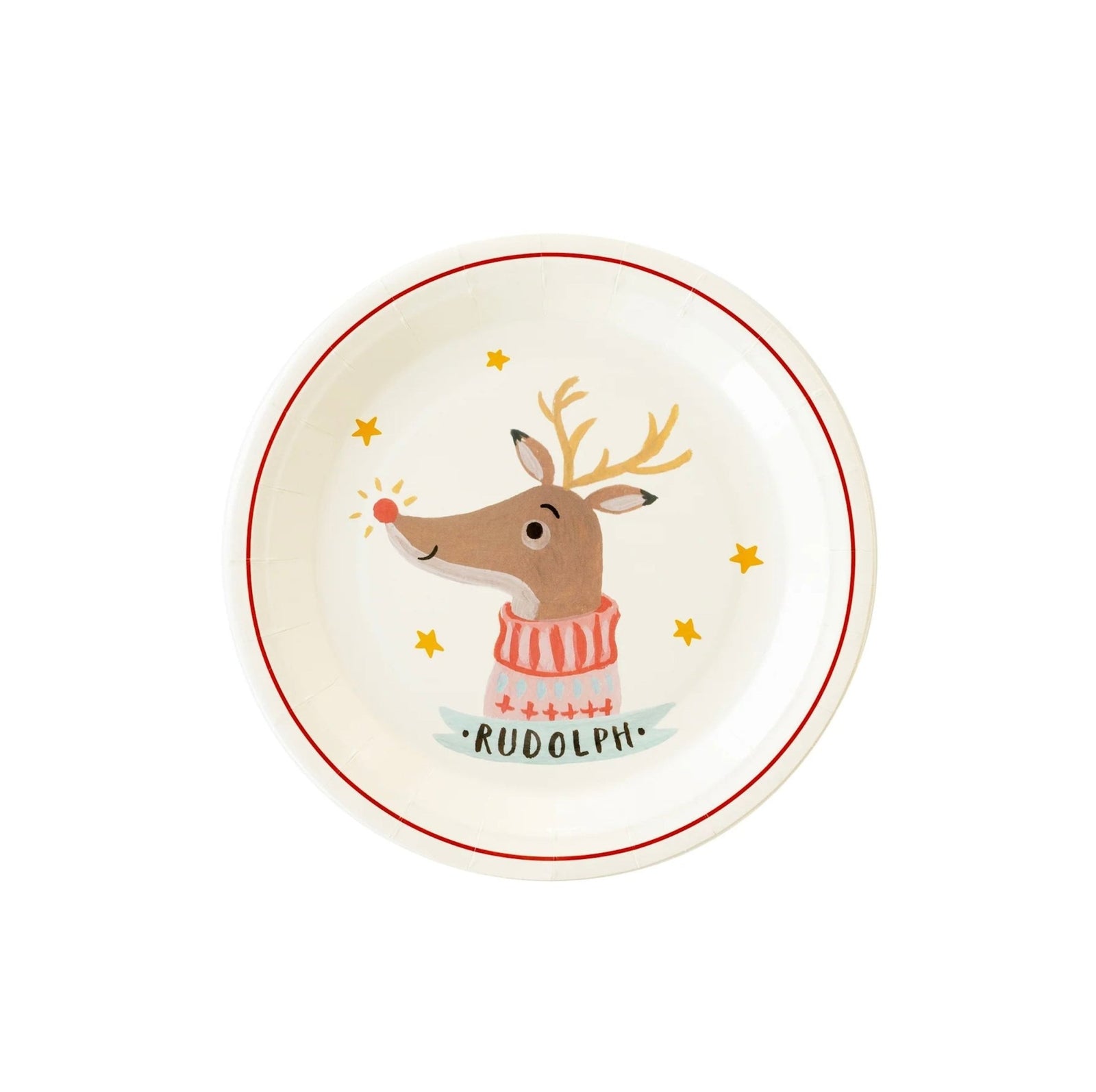Rudolph Reindeer Plates - Stesha Party